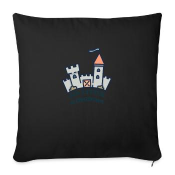 MY LITTLE KINGDOM - Sofakissenbezug 45 x 45 cm - Schwarz - Vorne