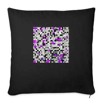 Boule disco - Housse de coussin décorative 45 x 45 cm - noir - Devant