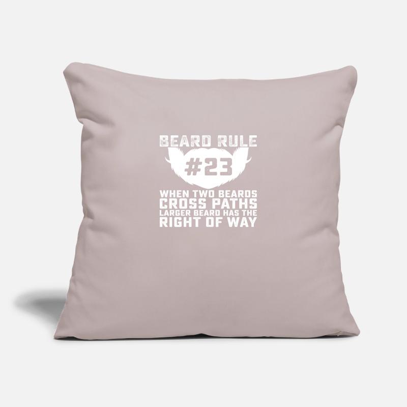 Beard Rule #23 When Beards cross Paths larger... Sofa pillowcase 17,3'' x 17,3'' (45 x 45 cm)