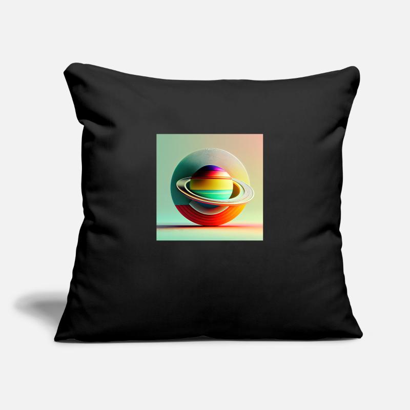 Colonisation de Saturne Housse de coussin décorative 45 x 45 cm