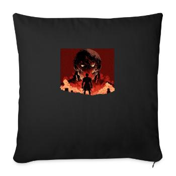 Underground: The Experimental Non-Conventional Art - Sofa pillowcase 17,3'' x 17,3'' (45 x 45 cm) - black - Front