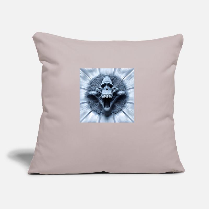 Affenschädel, Monkey Skull, Schädel, Digital Art Sofa pillowcase 17,3'' x 17,3'' (45 x 45 cm)