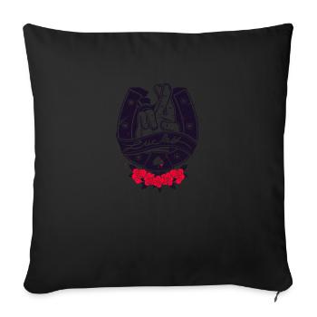 LUCKY - Sofa pillowcase 17,3'' x 17,3'' (45 x 45 cm) - black - Front