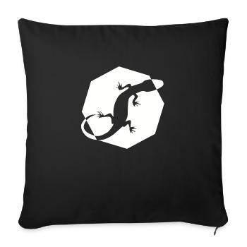 reptile - Sofa pillowcase 17,3'' x 17,3'' (45 x 45 cm) - black - Front