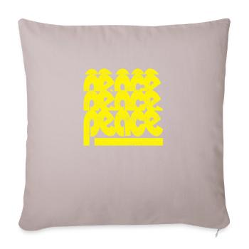 Friede - Sofakissenbezug 45 x 45 cm - helles Taupe - Vorne