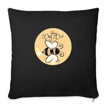 Sabine's wooly world - Sofakissenbezug 45 x 45 cm - Schwarz - Vorne