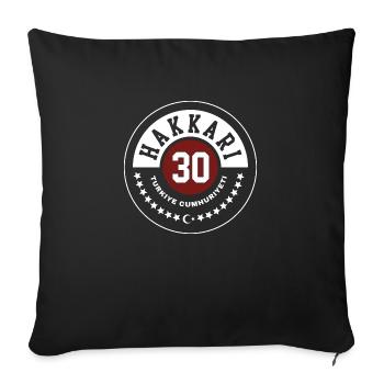 Hakkari - Sofa pillowcase 17,3'' x 17,3'' (45 x 45 cm) - black - Front
