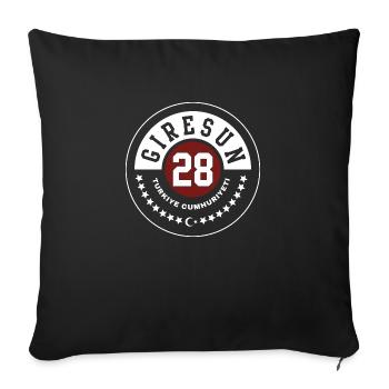 Giresun - Housse de coussin décorative 45 x 45 cm - noir - Devant