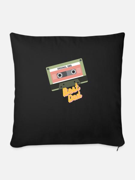 1985 Best Dad - Sofakissenbezug 45 x 45 cm - Schwarz