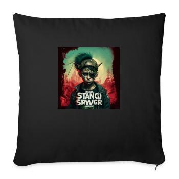 strange new world in Cyber Punk - Sofa pillowcase 17,3'' x 17,3'' (45 x 45 cm) - black - Front