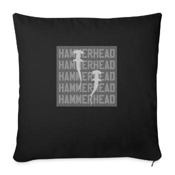 Hammerhead - Housse de coussin décorative 45 x 45 cm - noir - Devant