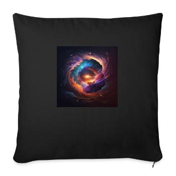 Stellar Flare Explosion - Housse de coussin décorative 45 x 45 cm - noir - Devant