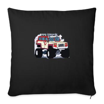 4X4 fully equipped - Sofa pillowcase 17,3'' x 17,3'' (45 x 45 cm) - black - Front
