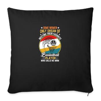 Basketball Player Quote - Sofa pillowcase 17,3'' x 17,3'' (45 x 45 cm) - black - Front