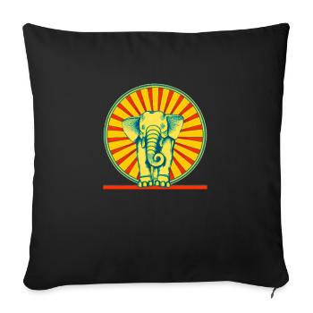 Sunnyfant - Sofa pillowcase 17,3'' x 17,3'' (45 x 45 cm) - black - Front