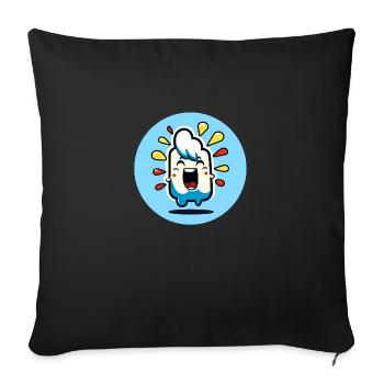 Elvis glücklich MBP - Sofakissenbezug 45 x 45 cm - Schwarz - Vorne