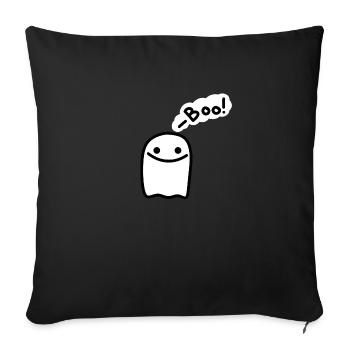 Cute Ghost - Sofa pillowcase 17,3'' x 17,3'' (45 x 45 cm) - black - Front