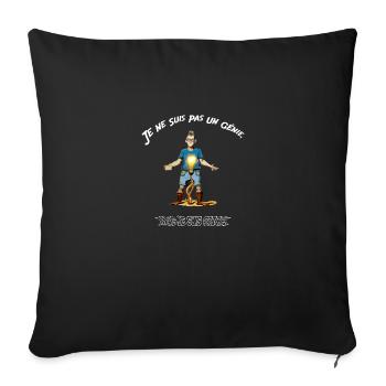 Je ne suis pas un génie - Housse de coussin décorative 45 x 45 cm - noir - Devant