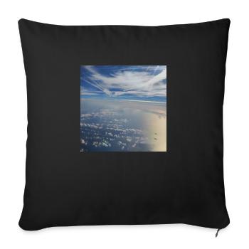 Skyphotography 04 - Sofa pillowcase 17,3'' x 17,3'' (45 x 45 cm) - black - Front