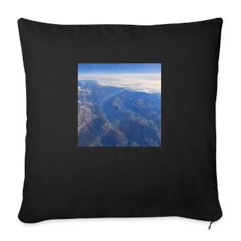 Photographie du ciel 11 - Housse de coussin décorative 45 x 45 cm - noir - Devant
