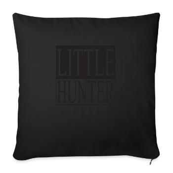 Little Hunter - Sofakissenbezug 45 x 45 cm - Schwarz - Vorne