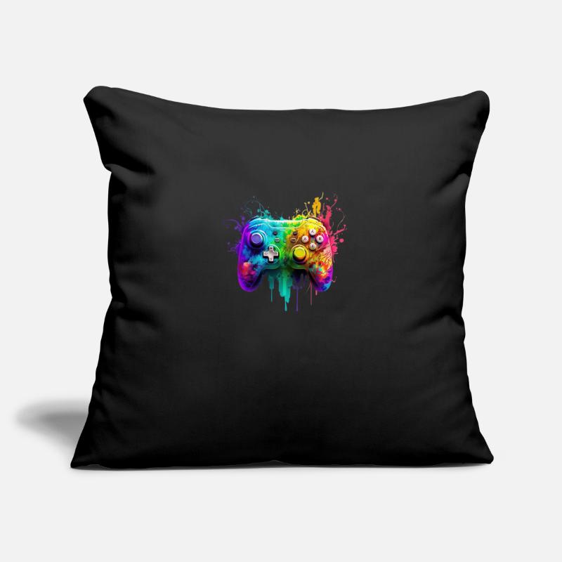 Neon Gaming Controller / Kontroller Sofakissenbezug 45 x 45 cm
