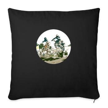 BMX - Sofa pillowcase 17,3'' x 17,3'' (45 x 45 cm) - black - Front