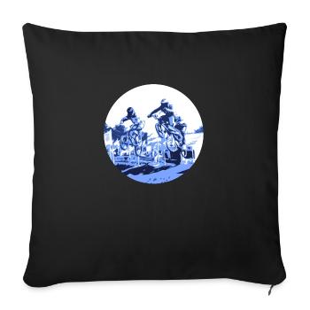 bmx - Housse de coussin décorative 45 x 45 cm - noir - Devant