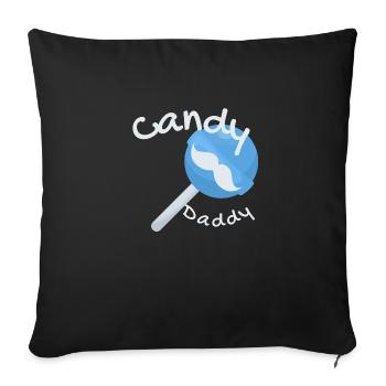 J’aime papa - Housse de coussin décorative 45 x 45 cm - noir - Devant