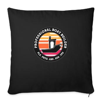 Benchy Professional Boat Builder - Sofa pillowcase 17,3'' x 17,3'' (45 x 45 cm) - black - Front
