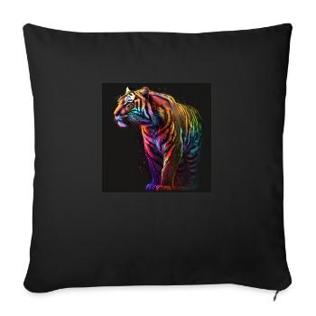 BEAU TIGRE - Housse de coussin décorative 45 x 45 cm - noir - Devant