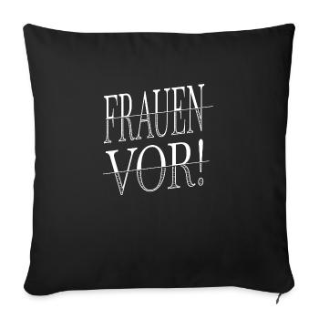 smeilie bday donald  feminist spruch - Sofakissenbezug 45 x 45 cm - Schwarz - Vorne