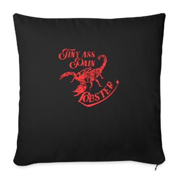 Scorpion Tiny Ass Douleur Homard Affligé - Housse de coussin décorative 45 x 45 cm - noir - Devant