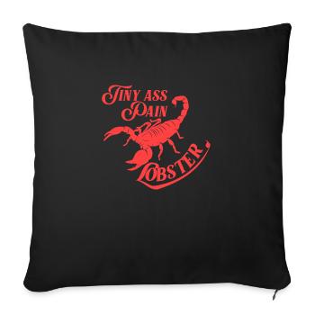 Scorpion Tiny Ass Pain Lobster - Sofa pillowcase 17,3'' x 17,3'' (45 x 45 cm) - black - Front