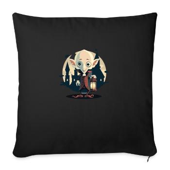 Vampire skin - Sofa pillowcase 17,3'' x 17,3'' (45 x 45 cm) - black - Front