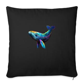 URSPRÜNGLICHER WAL - Sofakissenbezug 45 x 45 cm - Schwarz - Vorne