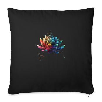 BEAU NENUPHAR - Housse de coussin décorative 45 x 45 cm - noir - Devant
