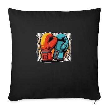 Boxe - Housse de coussin décorative 45 x 45 cm - noir - Devant