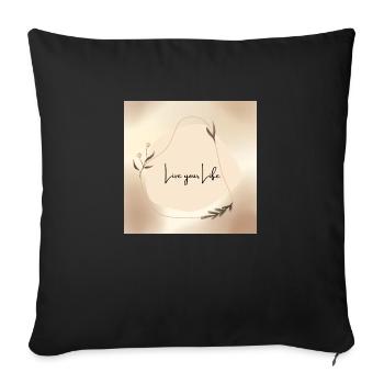 Tumbler - Sofakissenbezug 45 x 45 cm - Schwarz - Vorne