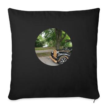 City Express Vienna Black Car 2 - Sofakissenbezug 45 x 45 cm - Schwarz - Vorne