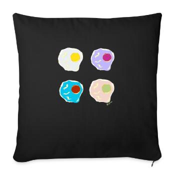 To Maria G. with affection. - Sofa pillowcase 17,3'' x 17,3'' (45 x 45 cm) - black - Front