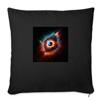 Cosmic Universe n°11 - Sofa pillowcase 17,3'' x 17,3'' (45 x 45 cm) - black - Front