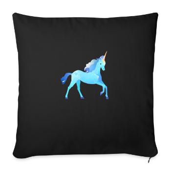 Unicorn Unicorn Girl Mythical Animal Unicorns - Sofa pillowcase 17,3'' x 17,3'' (45 x 45 cm) - black - Front
