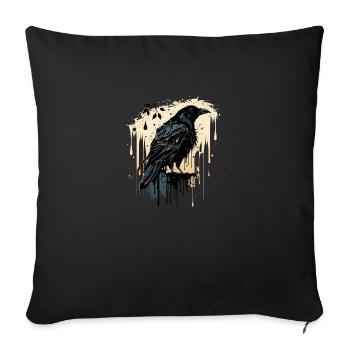 The Crow - Sofa pillowcase 17,3'' x 17,3'' (45 x 45 cm) - black - Front