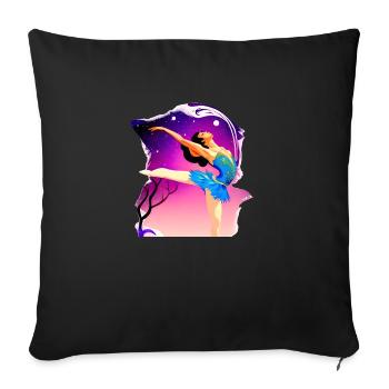 Ballet Dancer Ballerina Dance Class Gift Dance - Housse de coussin décorative 45 x 45 cm - noir - Devant