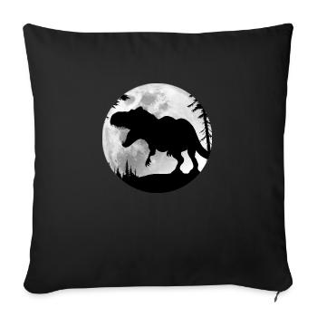 T-REX - Sofakissenbezug 45 x 45 cm - Schwarz - Vorne