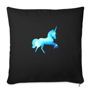 Unicorn Unicorn Girl Mythical Animal Unicorns - Sofa pillowcase 17,3'' x 17,3'' (45 x 45 cm) - black - Front