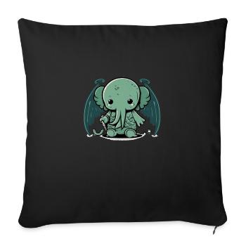 Bébé Cthulhu - Housse de coussin décorative 45 x 45 cm - noir - Devant