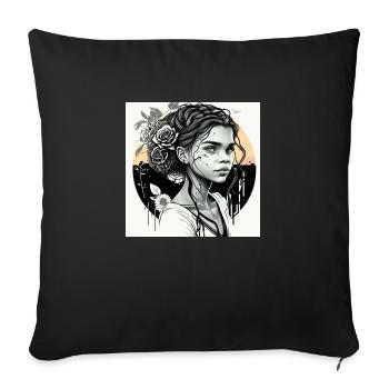 None 7d3a4894 ae81 426f 919f 5bf8a94e1e26 - Housse de coussin décorative 45 x 45 cm - noir - Devant