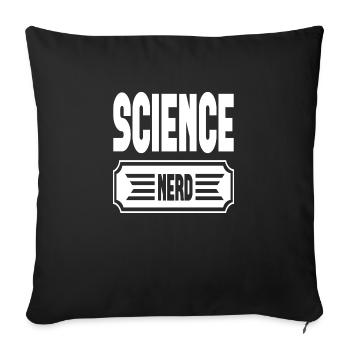 Science Nerd - Housse de coussin décorative 45 x 45 cm - noir - Devant